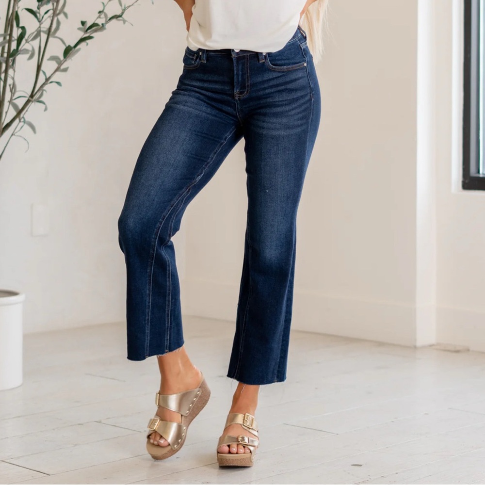 Risen ankle flare Jeans